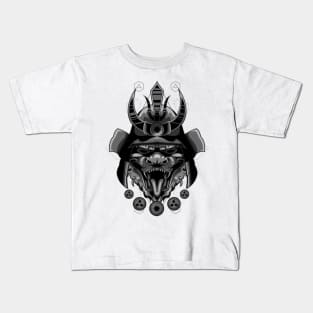 samurai head mask Kids T-Shirt